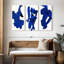Rayures bleu marine abstraites Avery-108084184
