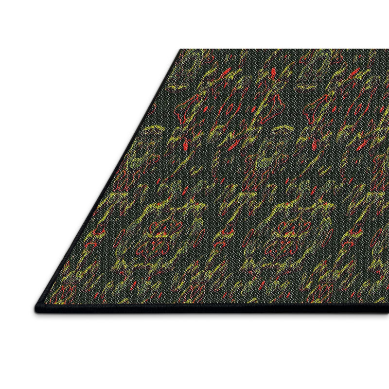 Tapis de zone verte à motif, Rectangle 8 pi x 12 pi
