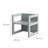 Kids 3 Piece Rectangular Play Table and Chair Set and Bench