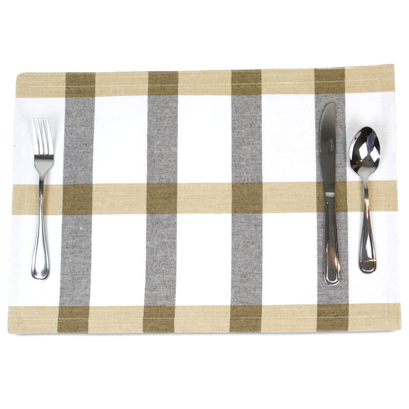 Napperon en coton 13 po Stahlman, Taupe / Brun