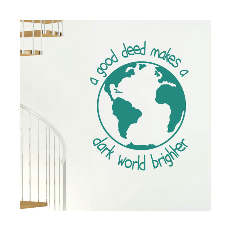 Wall Decal, Large, Aqua Green