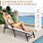 Aluminum 6-position Adjustable Outdoor Chaise Lounge Chair (Set of 2 )-1172511983