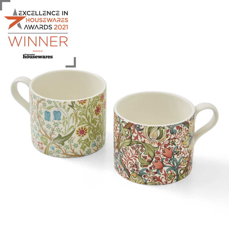 MUGS S/2 BLACKTHRN & GLDN LILY