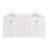 72.25'' Double Bathroom Vanity with Carrara Quartz Top-94668827