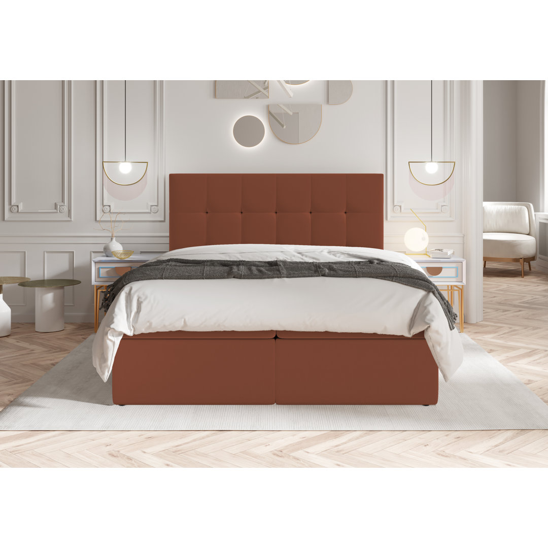 Boxspringbett Bellas mit Topper und Bettkasten