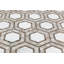Carreau de mosaïque en marbre poli Zeta Asian Statuary 10-3 / 4 po x 12-1 / 4 po x 10 mm-36950099