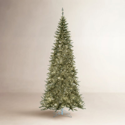 Champagne Tinsel Fir Pre-Lit Christmas Tree