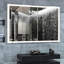 Miroir mural de salle de bain surdimensionné 60X40 pouces