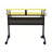 Yellow And Black Music Studio Desk With Keyboard Tray
