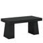 Bureau de direction moderne de 55 po de style Mid-Century - Poste de travail d'ordinateur à domicile avec base double trapézoïdale (sans la chaise)-562879345