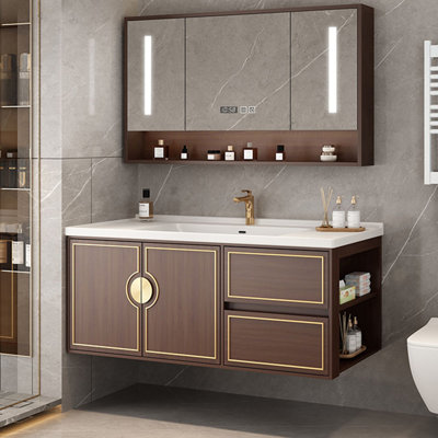 American retro and simple bathroom cabinet