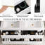 Meuble-lavabo flottant mural de 60 po, lavabo en résine en pierre blanc brillant, tiroirs à fermeture en douceur, pré-assemblé, rangement spacieux, meuble-lavabo en bois avec comptoir, entièrement blanc, bois d'eau, tracas