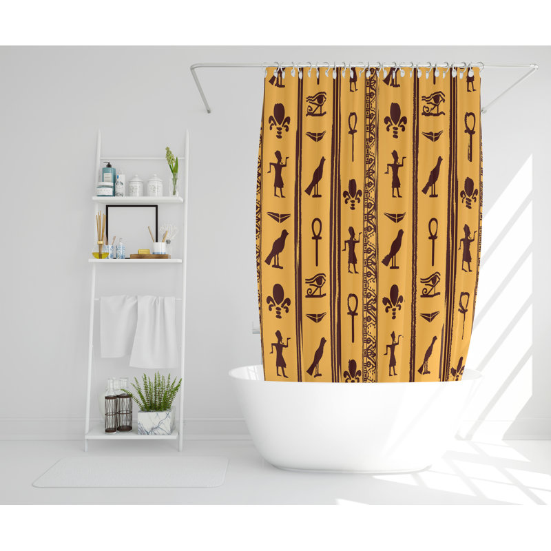 Salmund Polyester Shower Curtain, 168cm H x 168cm W