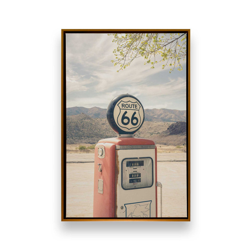 "Carburant", reproduction d'art sur toile, 12 po x 18 po, Cadre flottant doré poli