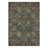 Blossora Modern Floral Machine Washable Green Indoor Area Rug with Non-Slip Backing-1414860708