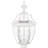 3-Light White Outdoor Post Lantern Pendant: Clear Glass Shade-101231134
