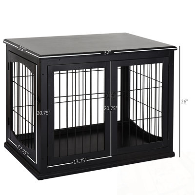 Metal Dog Crate with 3 doors