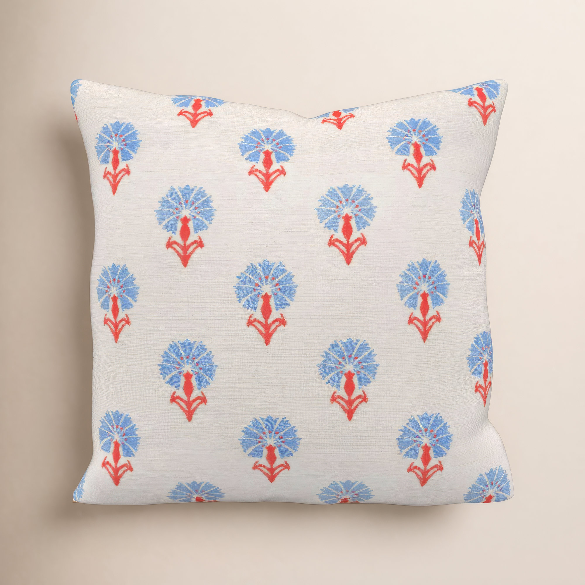 Amala Outdoor/Indoor Throw Pillow, Mira Bluebell