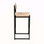 Ensemble de 2 tabourets de bar tissés à la main avec tabourets de bar à hauteur de comptoir pour la cuisine, la maison et le bureau-210628799