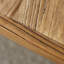 Table basse brune et noire en bois massif et fer