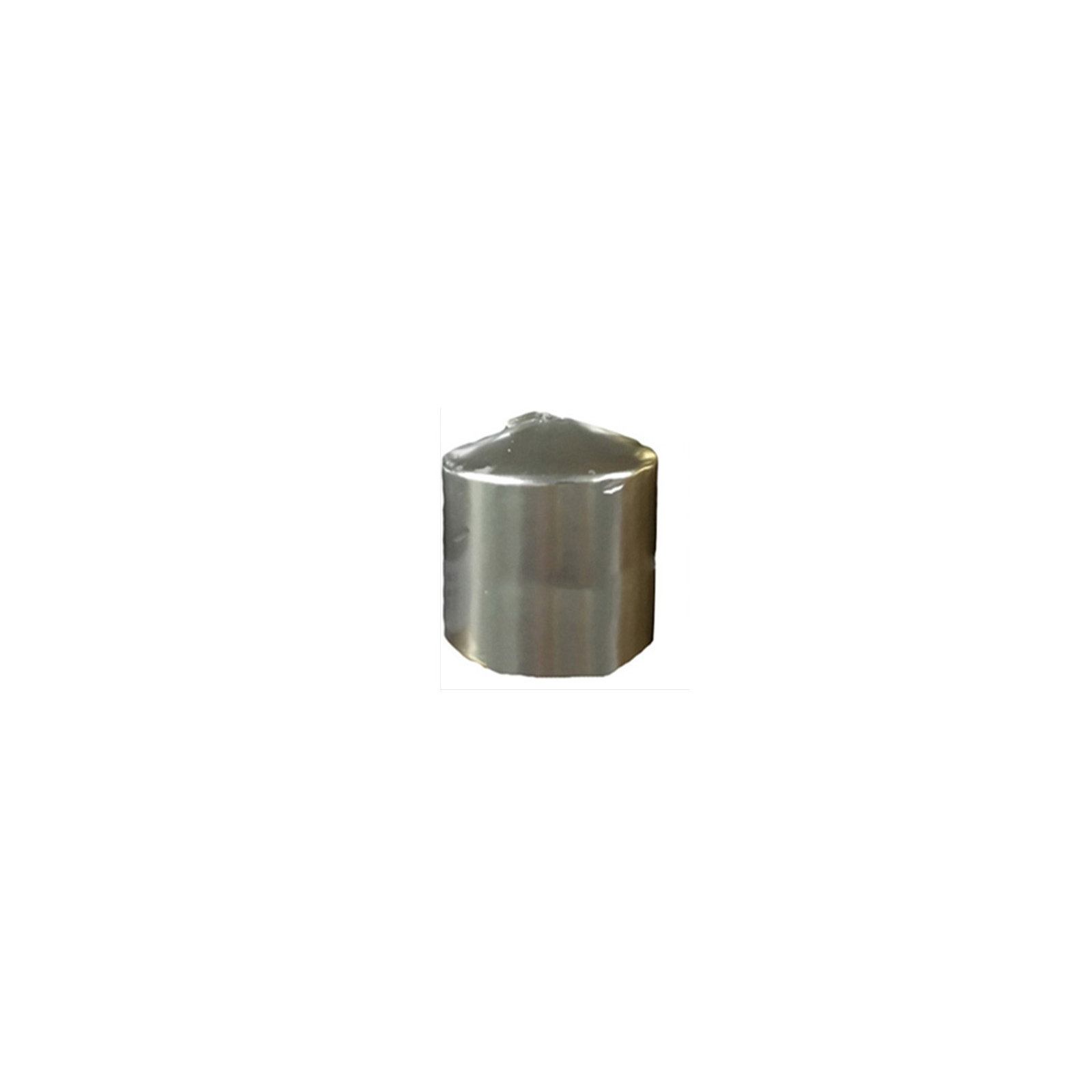 Square Pillar Candle, Metallic Silver, 6" H x 3" W x 3" D, Set of 12