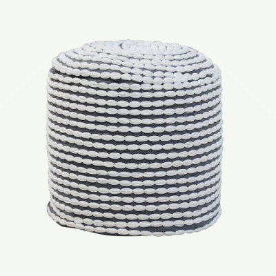 River Water Resistant Handcrafted Cylindrical Pouf