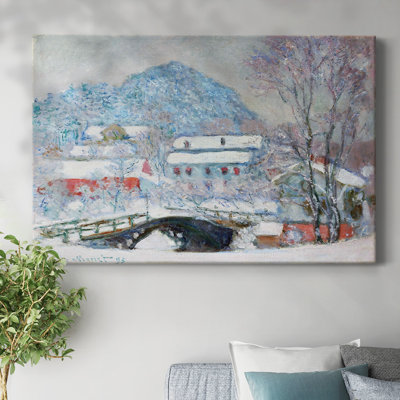 Norway, Sandviken Village in the Snow, 1895-Gallery Wrapped Canvas