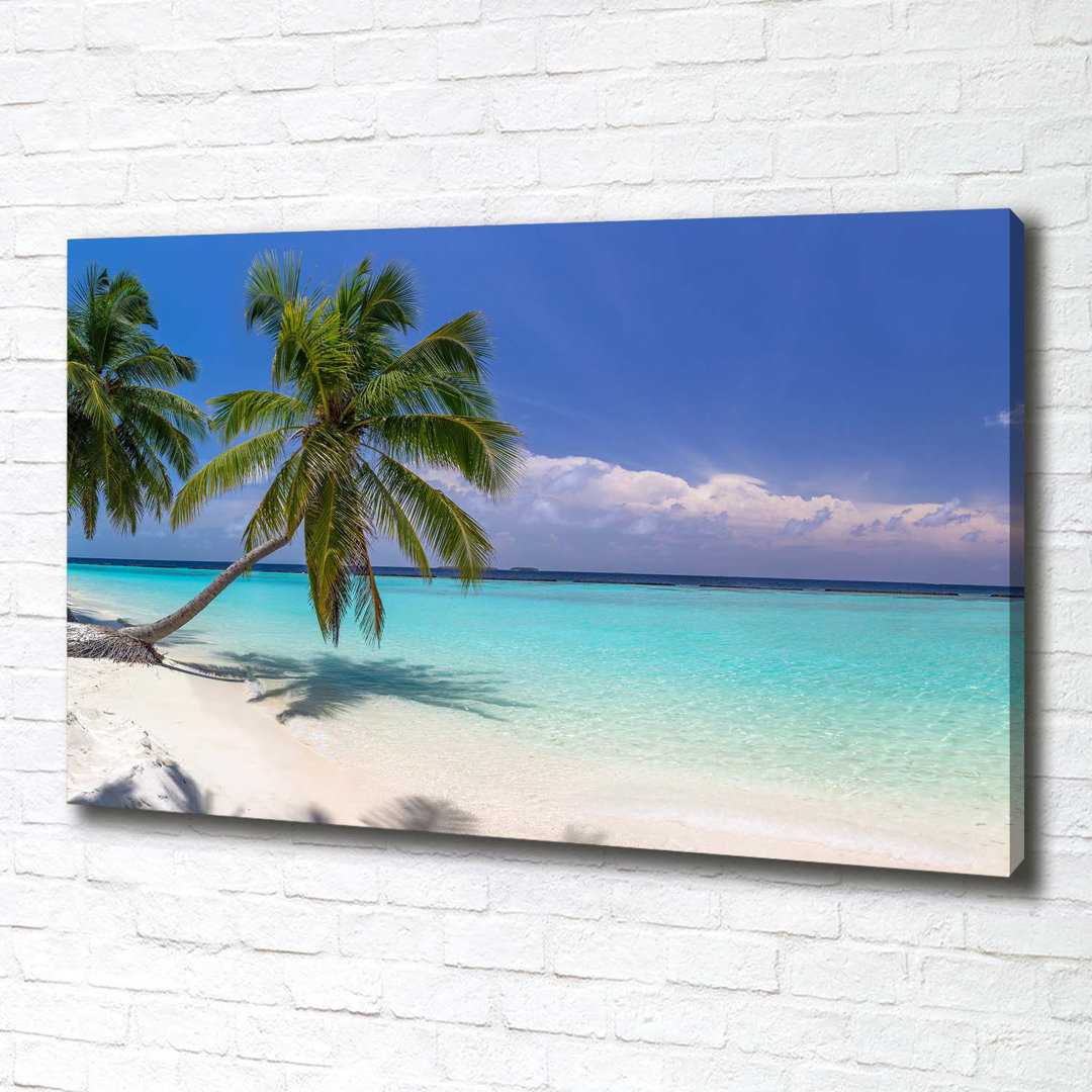 Leinwanddruck - Wandkunst - Drucke auf Leinwand - 100X70 Bild Bildthema: Panorama des Strandes