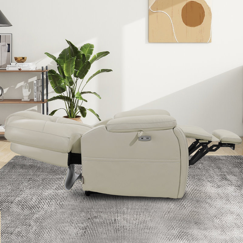  Triple Motor Lay Flat Power Lift Recliner Chair for Elderly with Adjustable Headrest, 400lbs Electirc Lift Chair for Living Room, Lumbar Pillow, Extended Footrest, Cream White