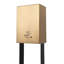 Distributeur de désinfectant sans contact pour table Luxe - 21 po, laiton brossé, Powermist