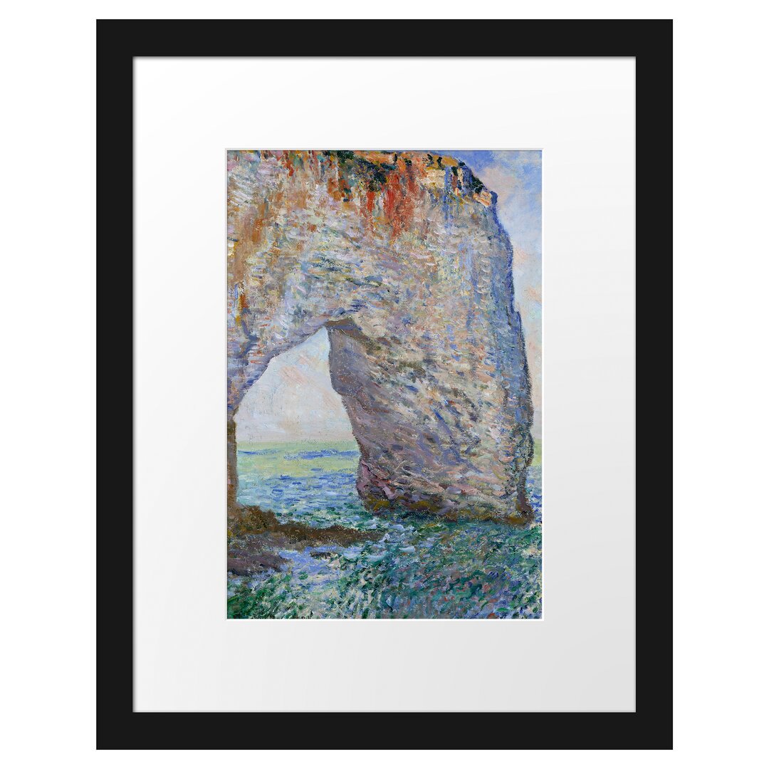 Claude Monet - Die Manneporte Bei Étretat - Im Bilderrahmen Mit Galerie-Passepartout