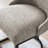 Borgos Linen Upholstered Barrelback Metal Base Dining Chair-2109288368-2100312530