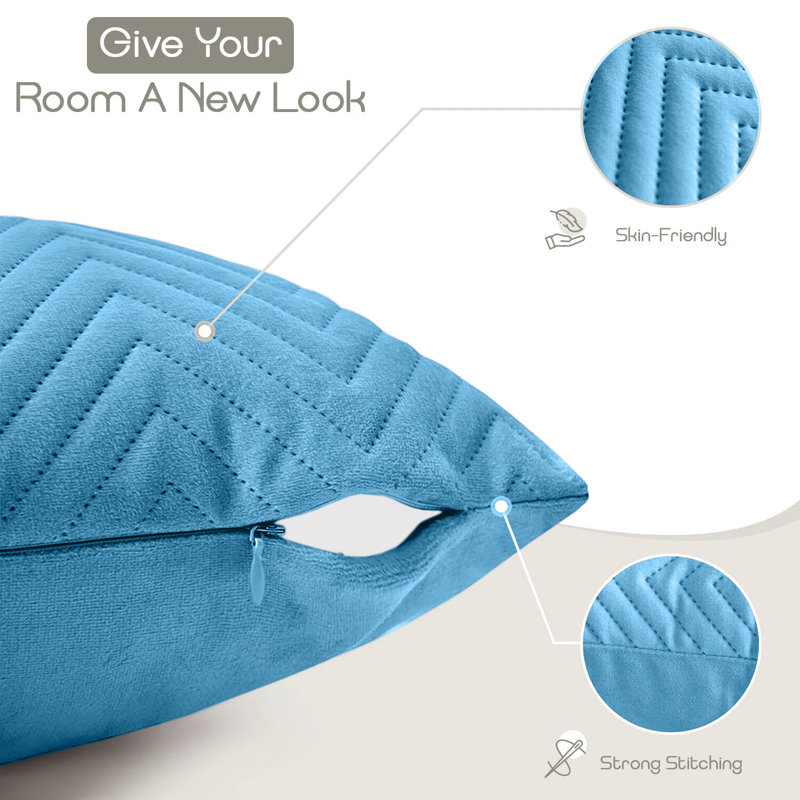 Square Throw Cushion Pad, Teal