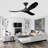 Reversible Dc Motor Ceiling Fan Featuring Premium Solid Wood Blades And App Based Smart Control,Suitable For Bedrooms, Living Rooms, And Covered Patios-1992281421-1988813947