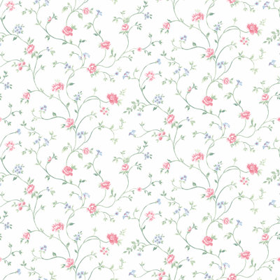 Pretty Prints Floral Trail Wallpaper Roll