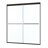 Bypass Shower Sliding Door, 50 - 54"x70", Tempered Glass, Matte Black, Stainless Steel Handle, Nano Clean Treatment, Film, Leak, Install Easily 1/4" Track, 36000 Times Tested Leak, Smooth Movement,