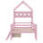 Twin-Size Wooden Platform Bed With Safety Guardrails And Integrated Drawers-1461088373