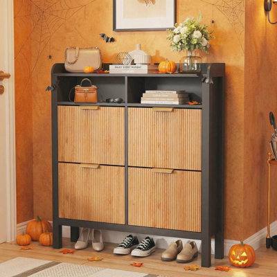 24 Pair Shoe Storage Cabinet