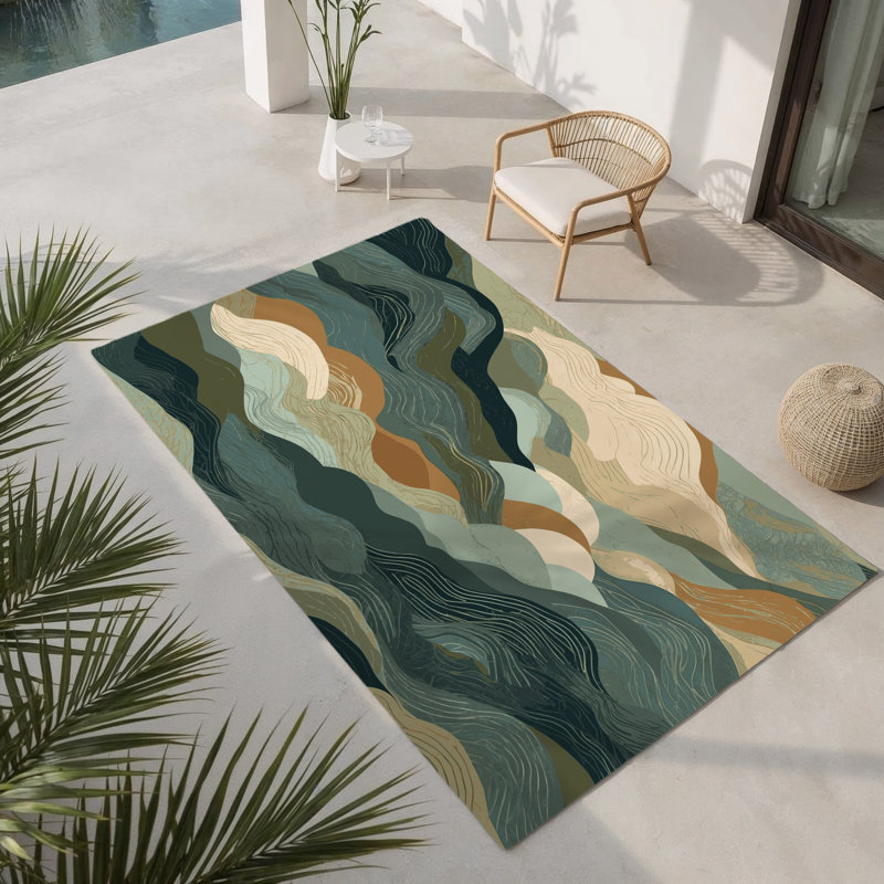 Tapis intérieur et extérieur Velvet Reflections, Rectangle 9 pi x 12 pi
