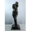 Statue de femme nue en bronze Nifao - Sculpture d'intérieur / d'extérieur inspirée de Rodin, coulée de cire sur base en marbre, forme féminine classique dans une pose introspective pour collectionneurs d'art et décoration intérieure élégante12 x 11 po x 32 po