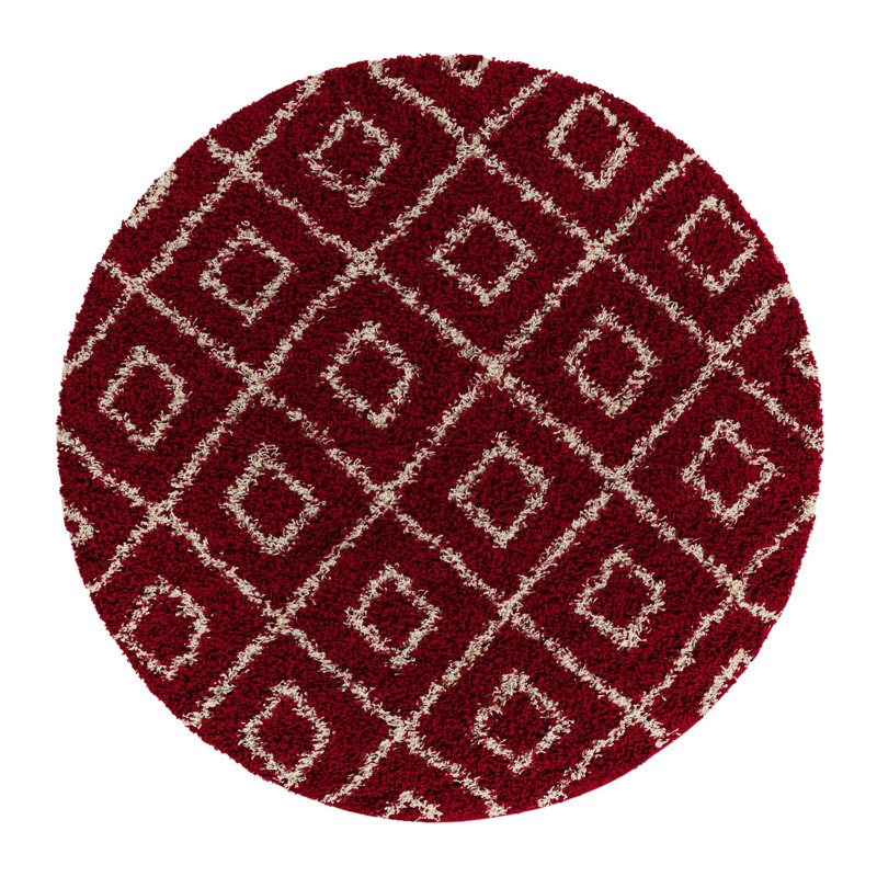 Assata Geometric Indoor Rug, Round 6'
