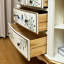Armoire décorative en demi-cercle