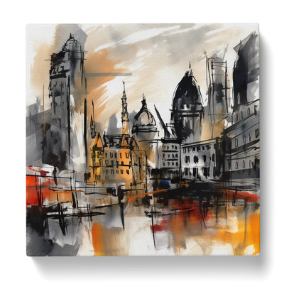 Modern Wall Art - Wrapped Canvas - Framed Print