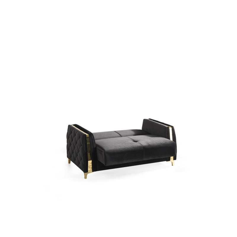 Causeuse de style moderne, Noir, noir, noir, noir