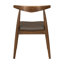 Chaises de salle à manger Mid-Century modernes en bois d'hévéa avec revêtement en similicuir-123514961