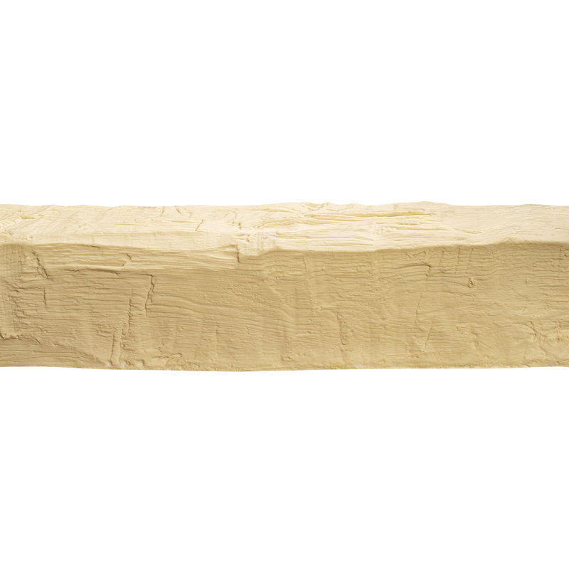 5 in x 5 in x 153 in Hand Hewn Faux Wood Beam, Unfinished