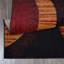 Tapis noir, rouge et vert à motif abstrait Simeon-777042830