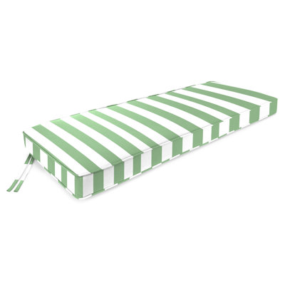 47" x 17" Outdoor Bench Cushion with Ties and Welt by Red Barrel Studio