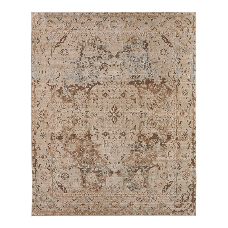 Tapis traditionnel gris / multicolore tissé à la machine Jaipur Living Xaviera (8 pi 6 po x 12 pi)