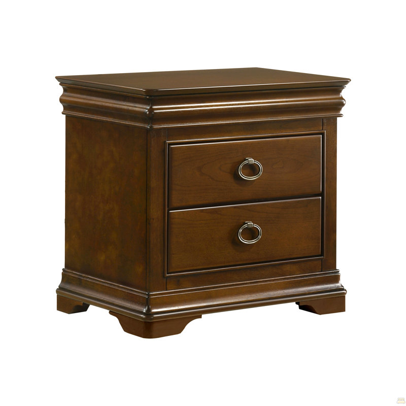 3-Drawer Nightstand With USB Ports